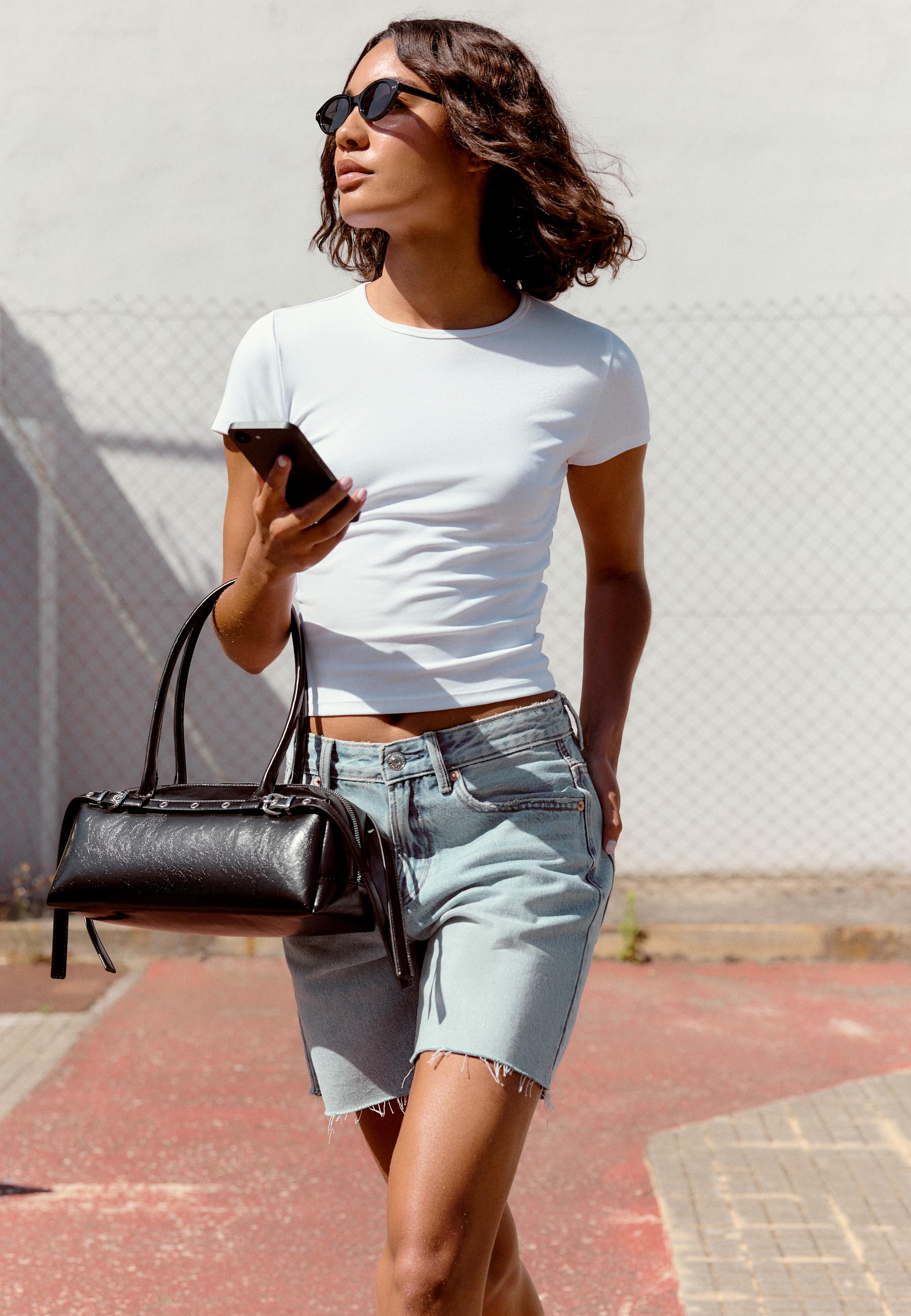 Basic slim fit T-shirt — White