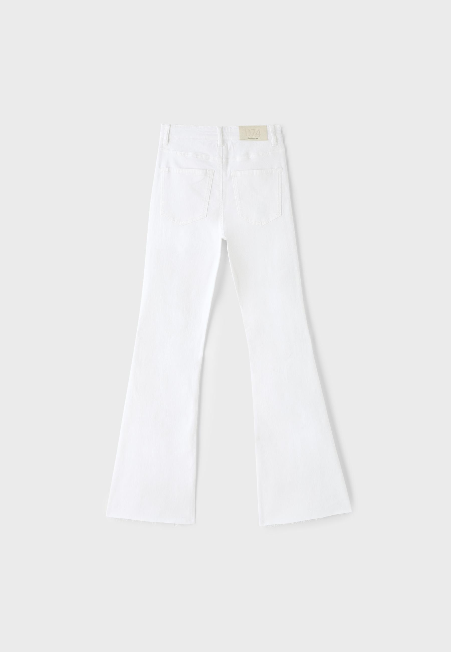 D74 yırtmaçlı çan paça jean - Görsel 11