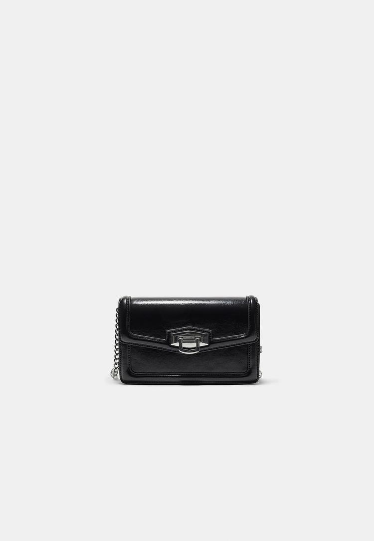 bolso bandolera rigida efecto piel
