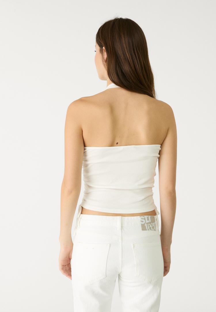 top halter estampado dado