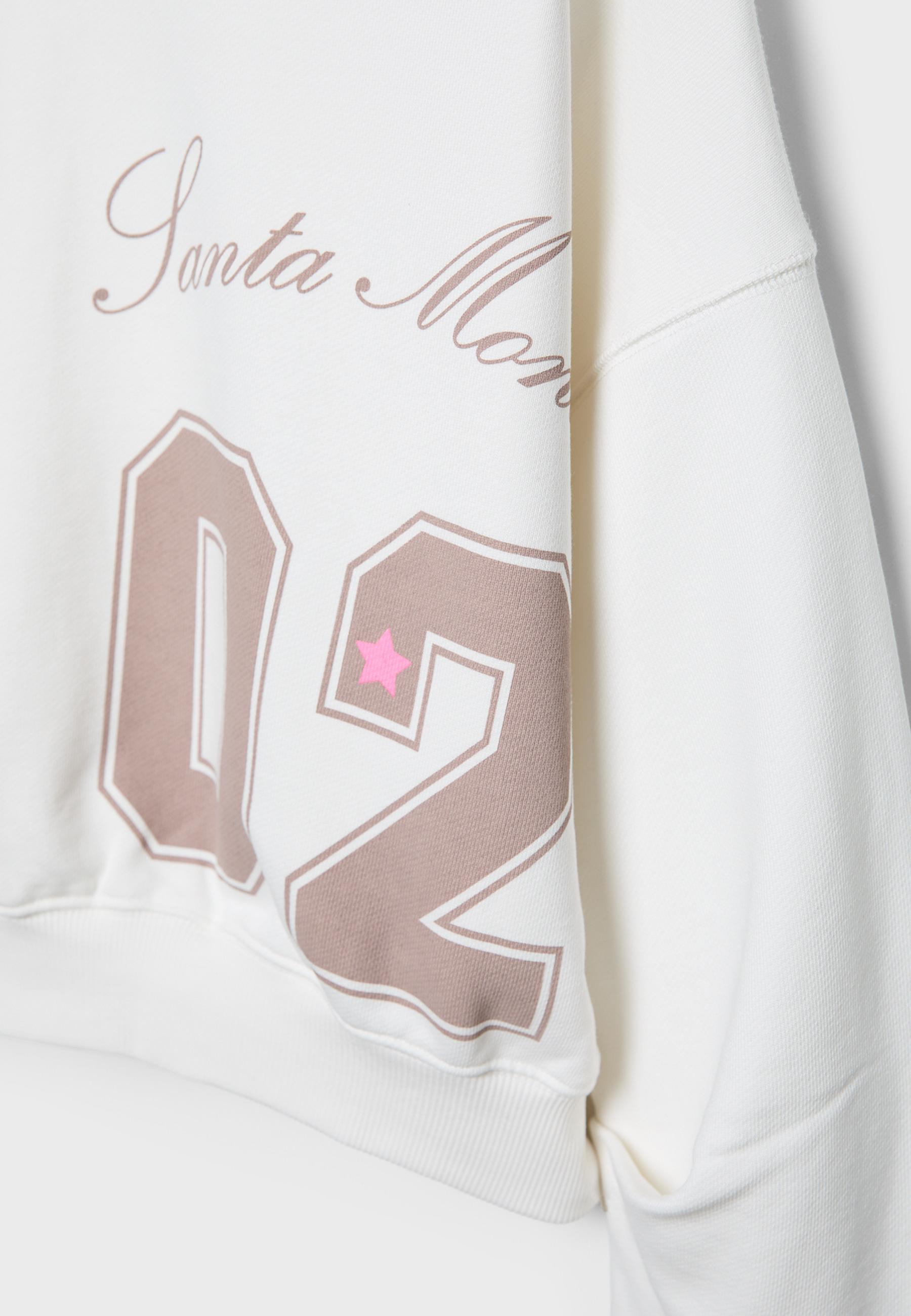 Basic printed sweatshirt — Ecru