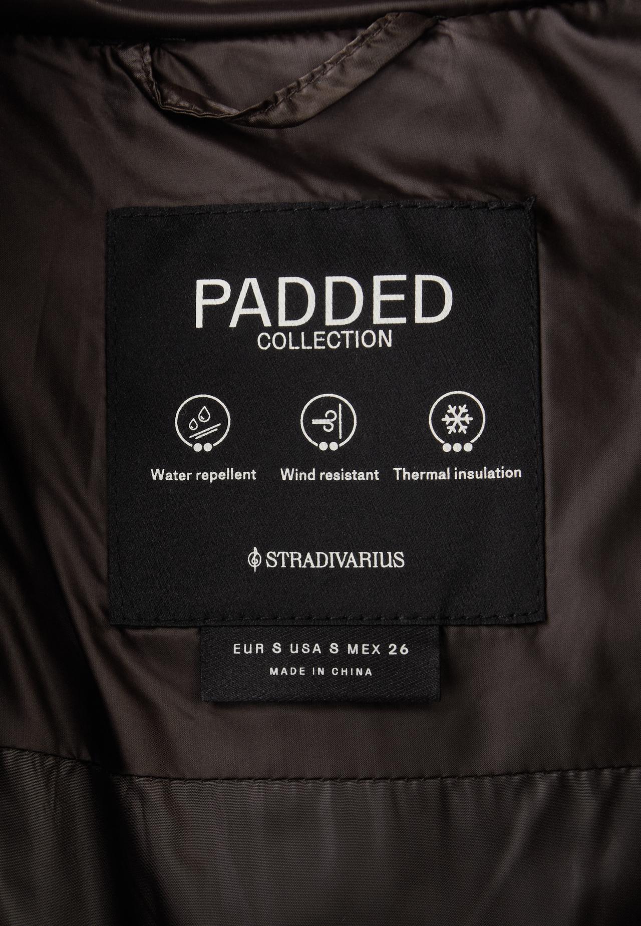 Basic padded coat — Brown