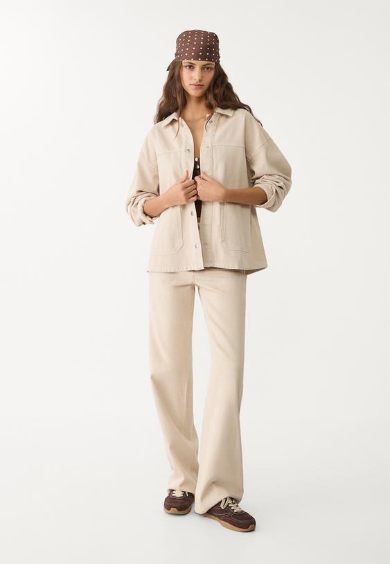 twill jacket with pockets