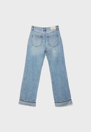 D92 Ripped straight wide-leg jeans — LIGHT BLEACH 8