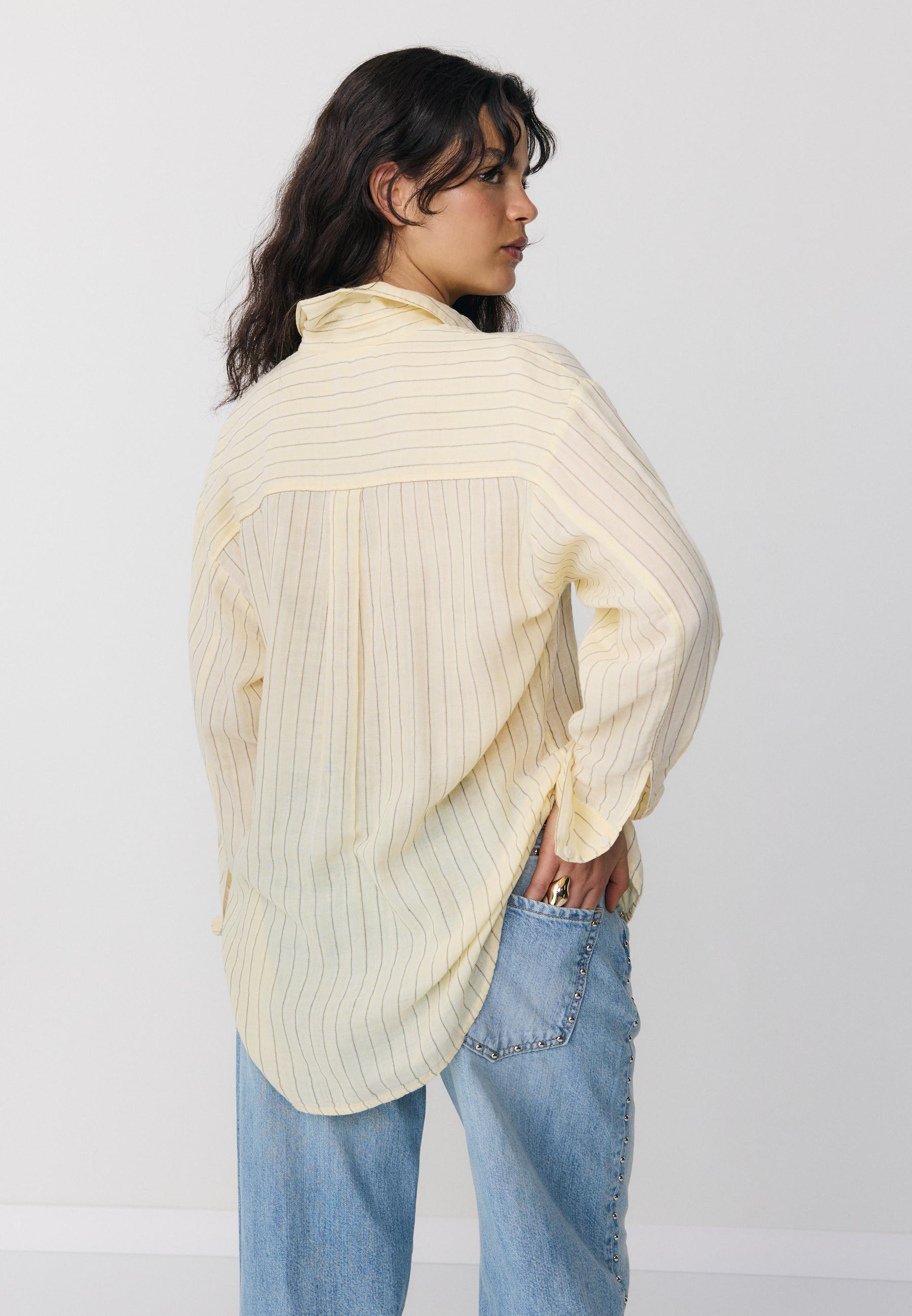 Basic çift kumaş gömlek - Görsel 5