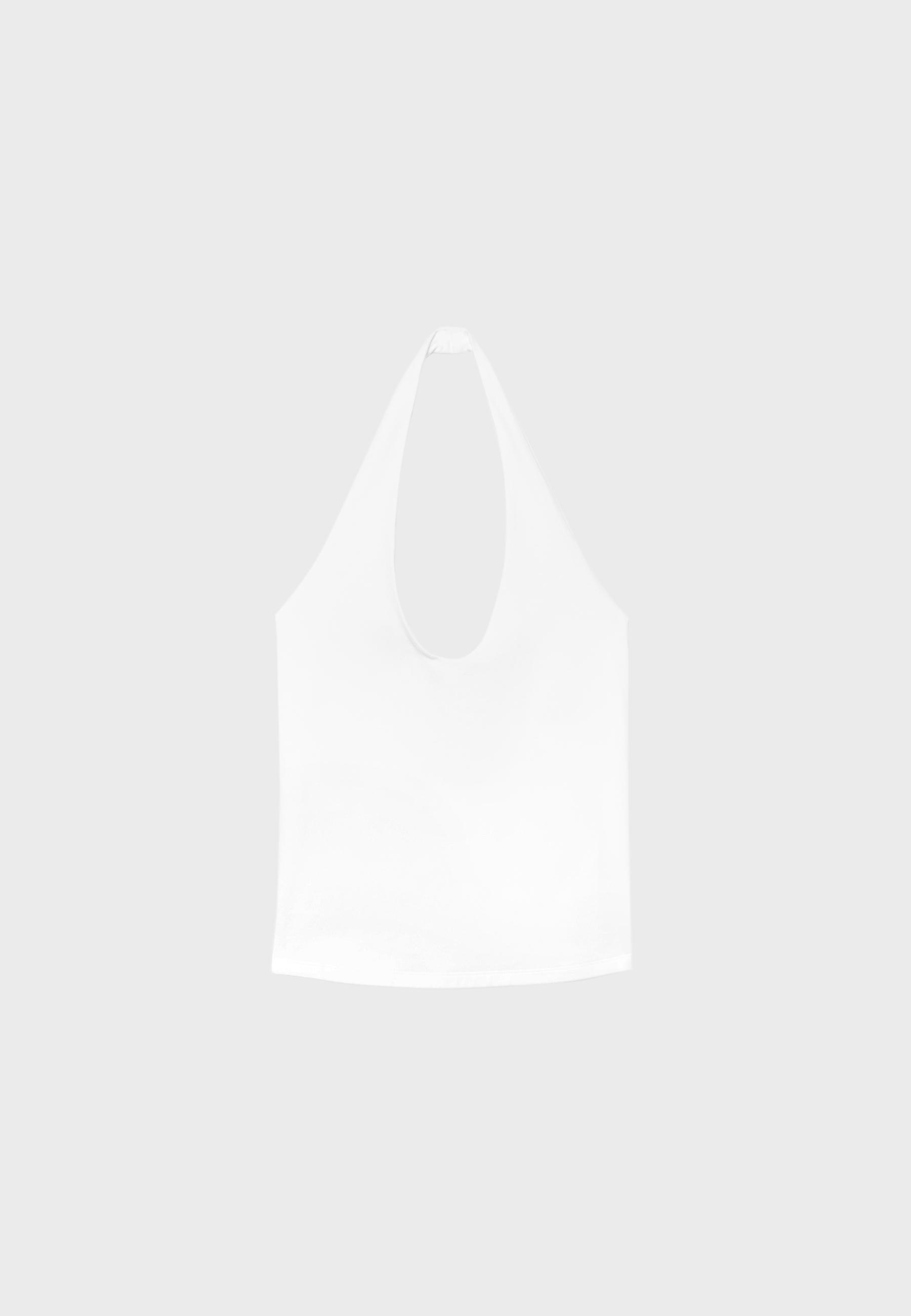 Basic halter top — White