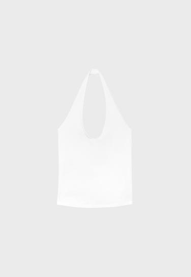 Basic halter top — White 8