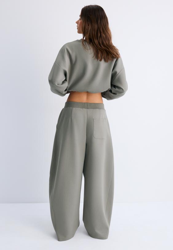 pantalon barrel jogger wide leg