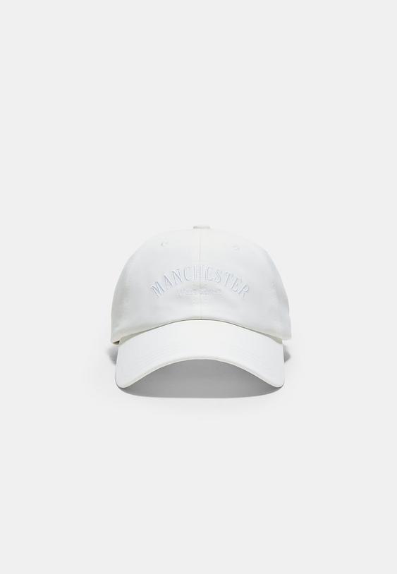 Stradivarius Manchester Sport Cap Ecru Os