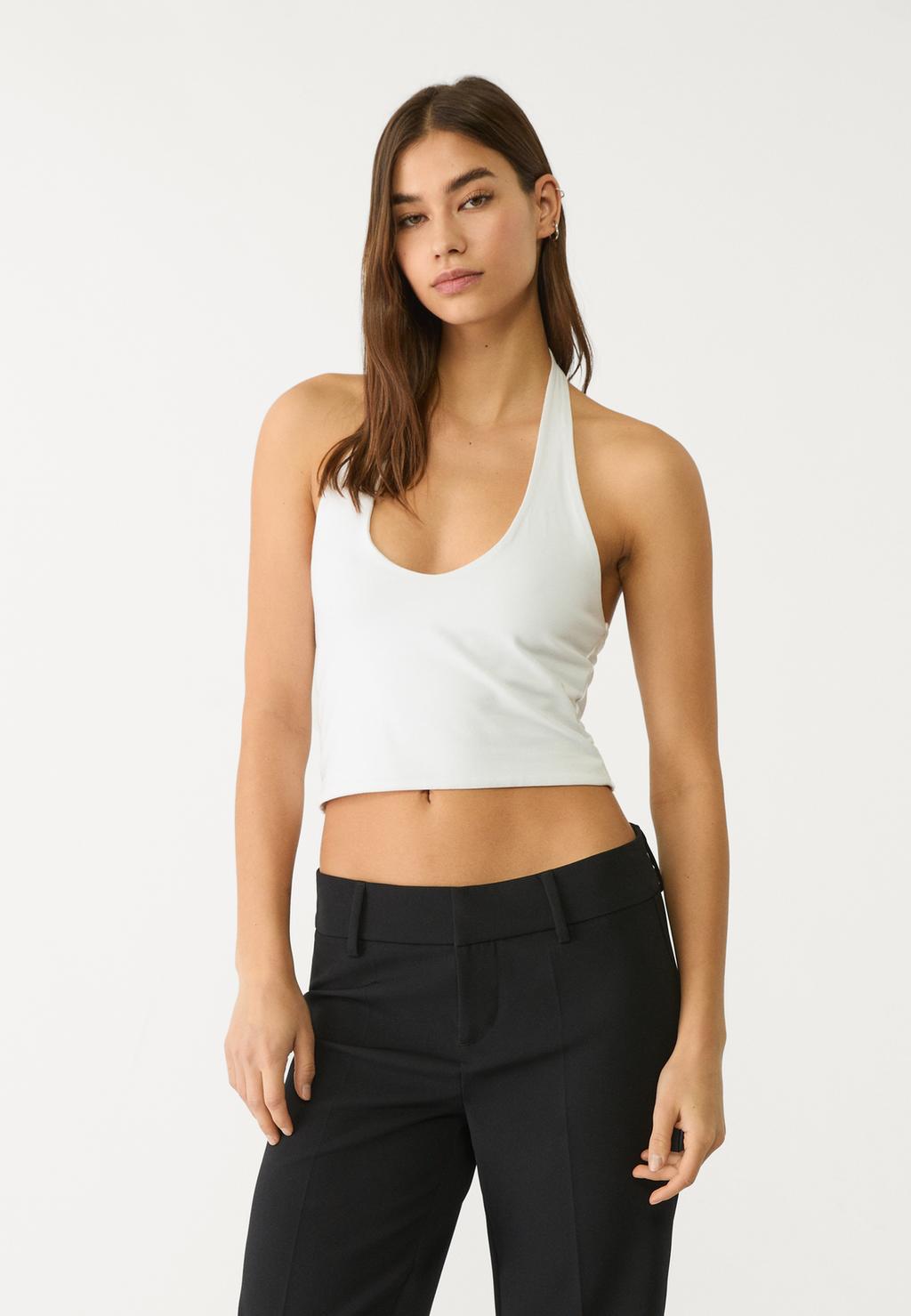 Halter crop top