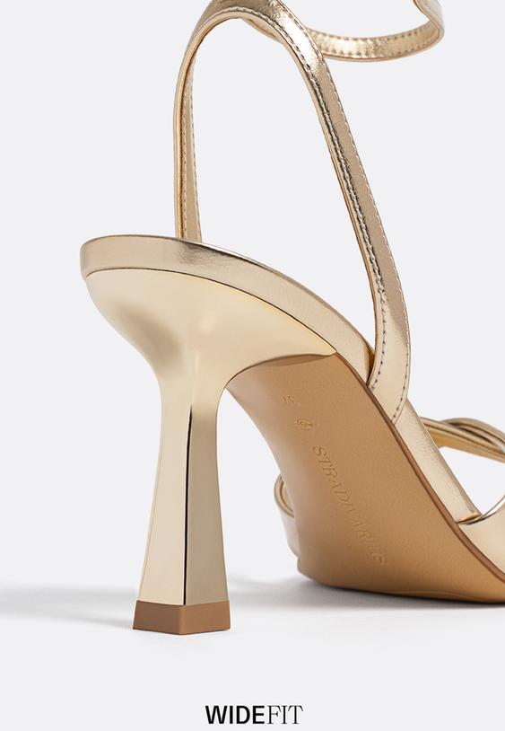 wide fit sandalias de tacon fino