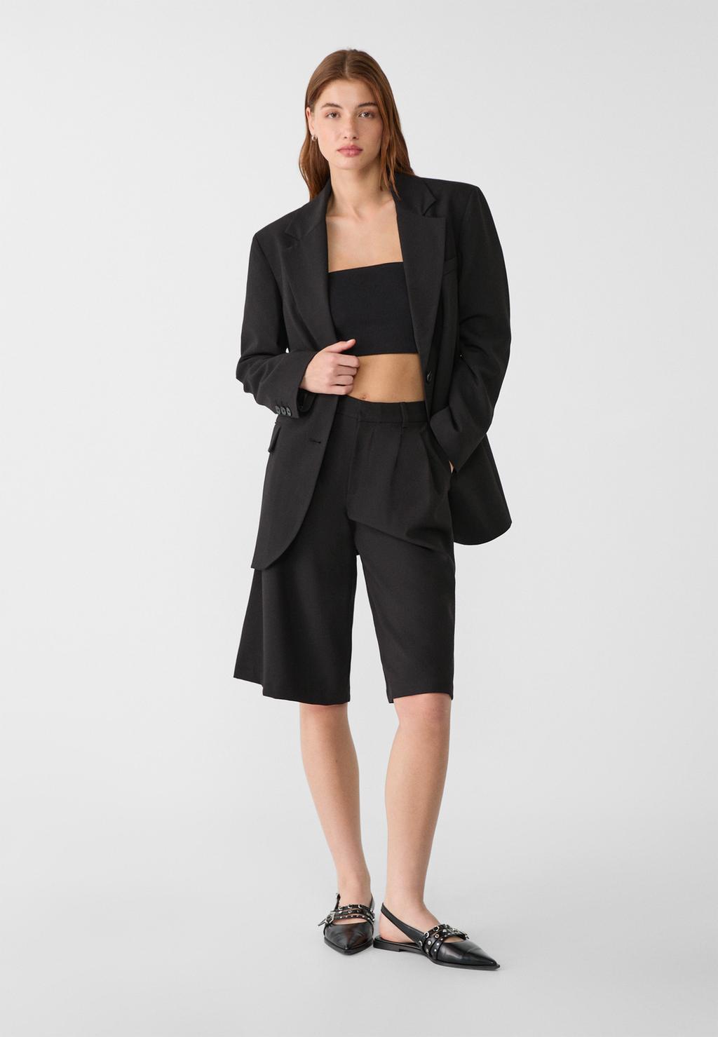 Oversize-Blazer mit Taschen