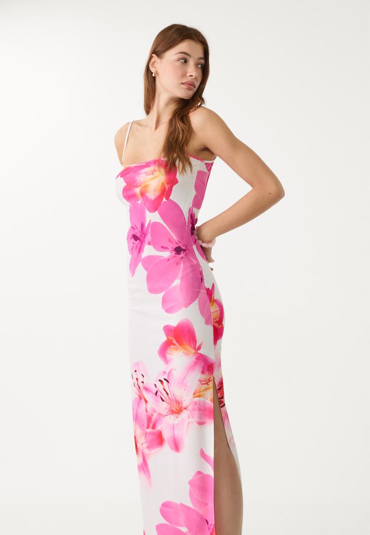 vestido largo tirantes