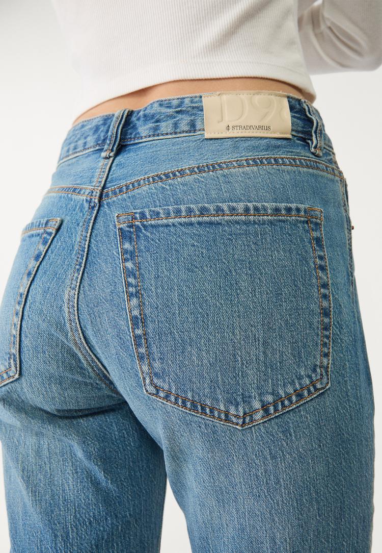 d98 jeans straight efecto vintage