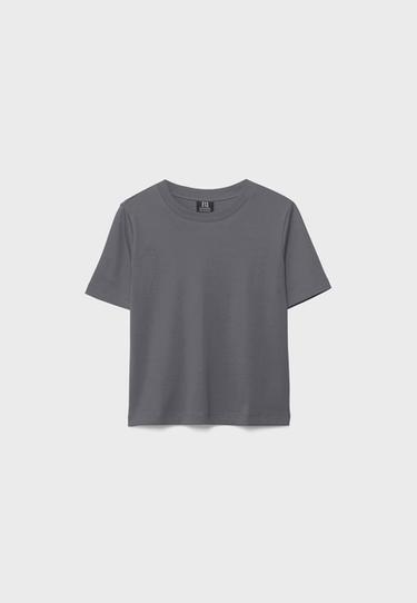 B01 Heavy weight regular fit basic T-shirt — Dark grey 8
