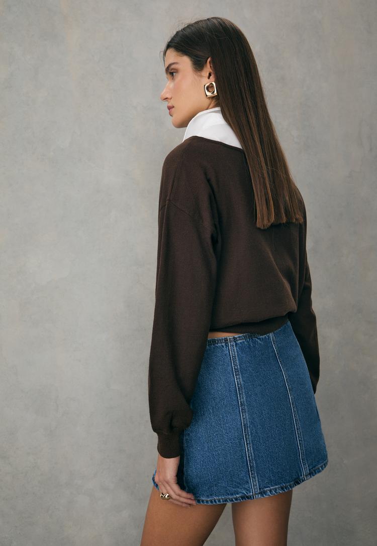 minigonna pantalone con spacchi