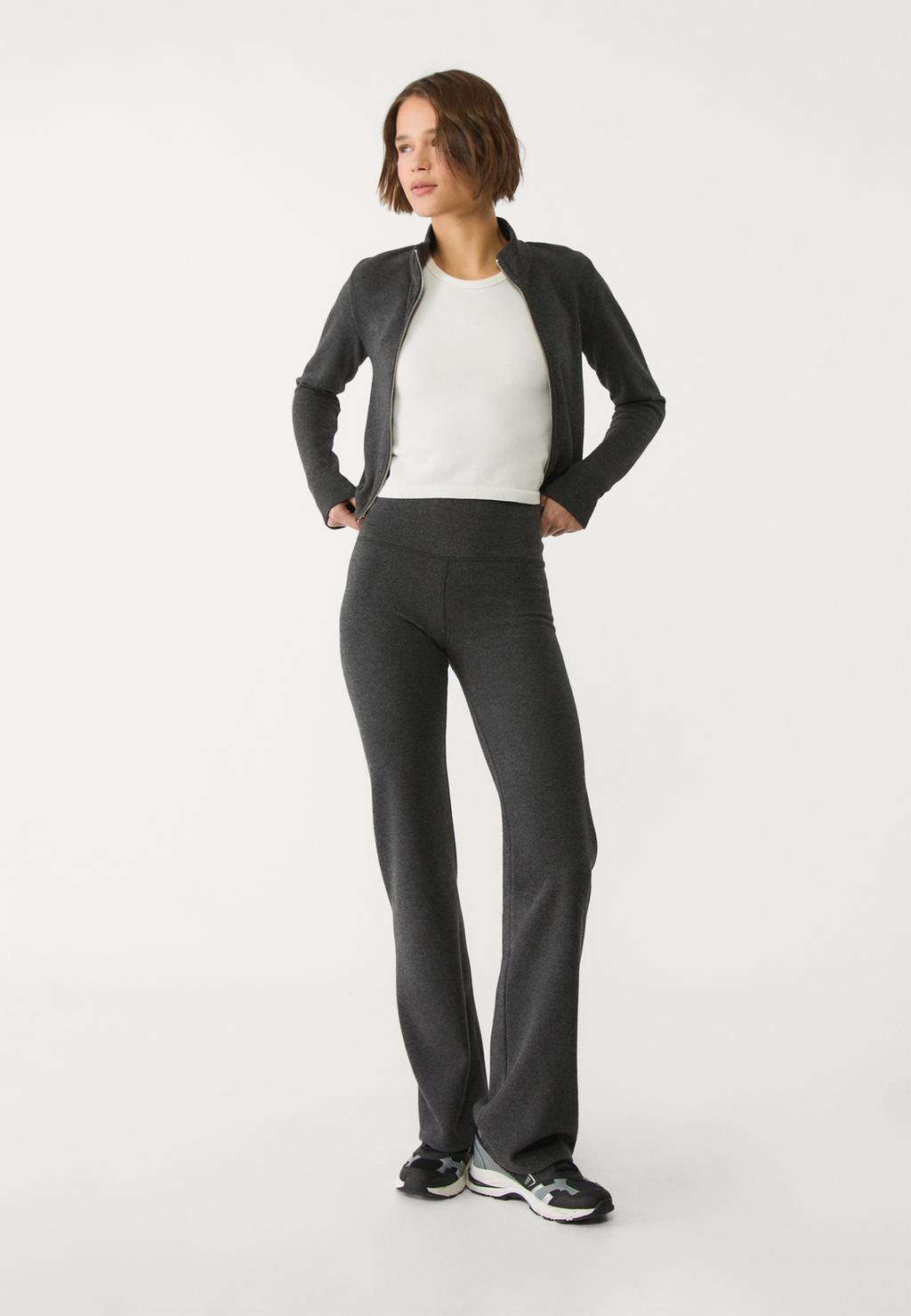 Pantalon flare maille