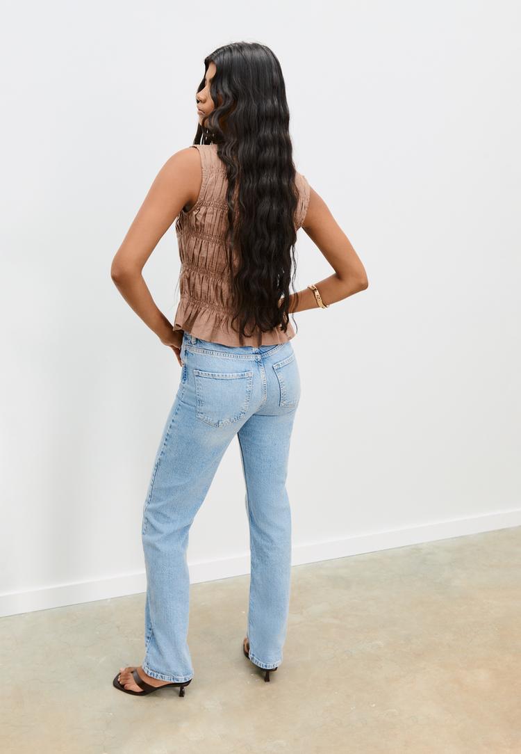 d98 straight leg vintage effect jeans