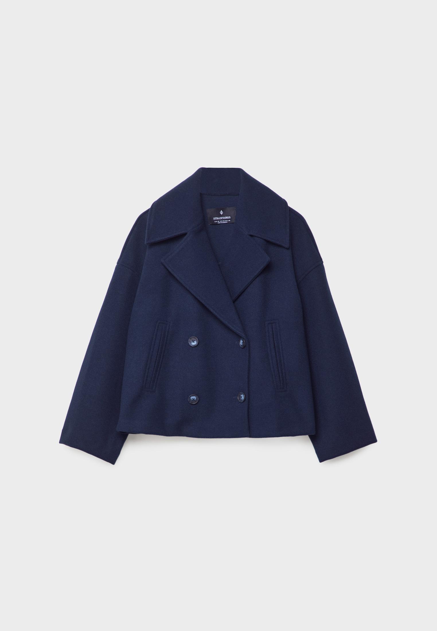 Manteau bleu stradivarius shops