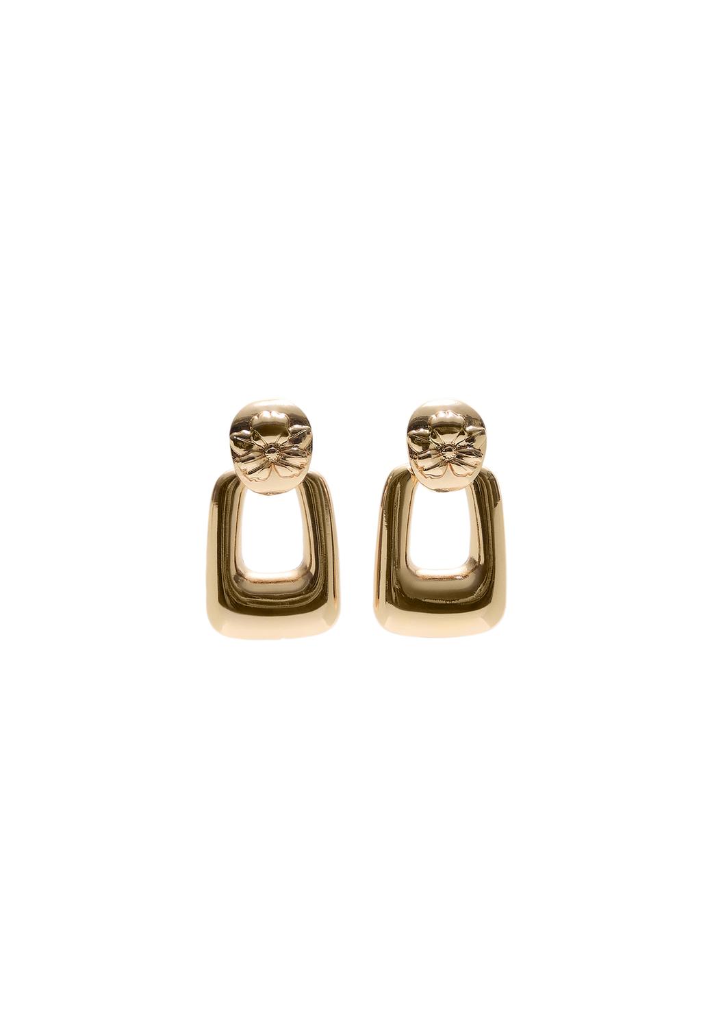 Set 2 pendientes volumen flor
