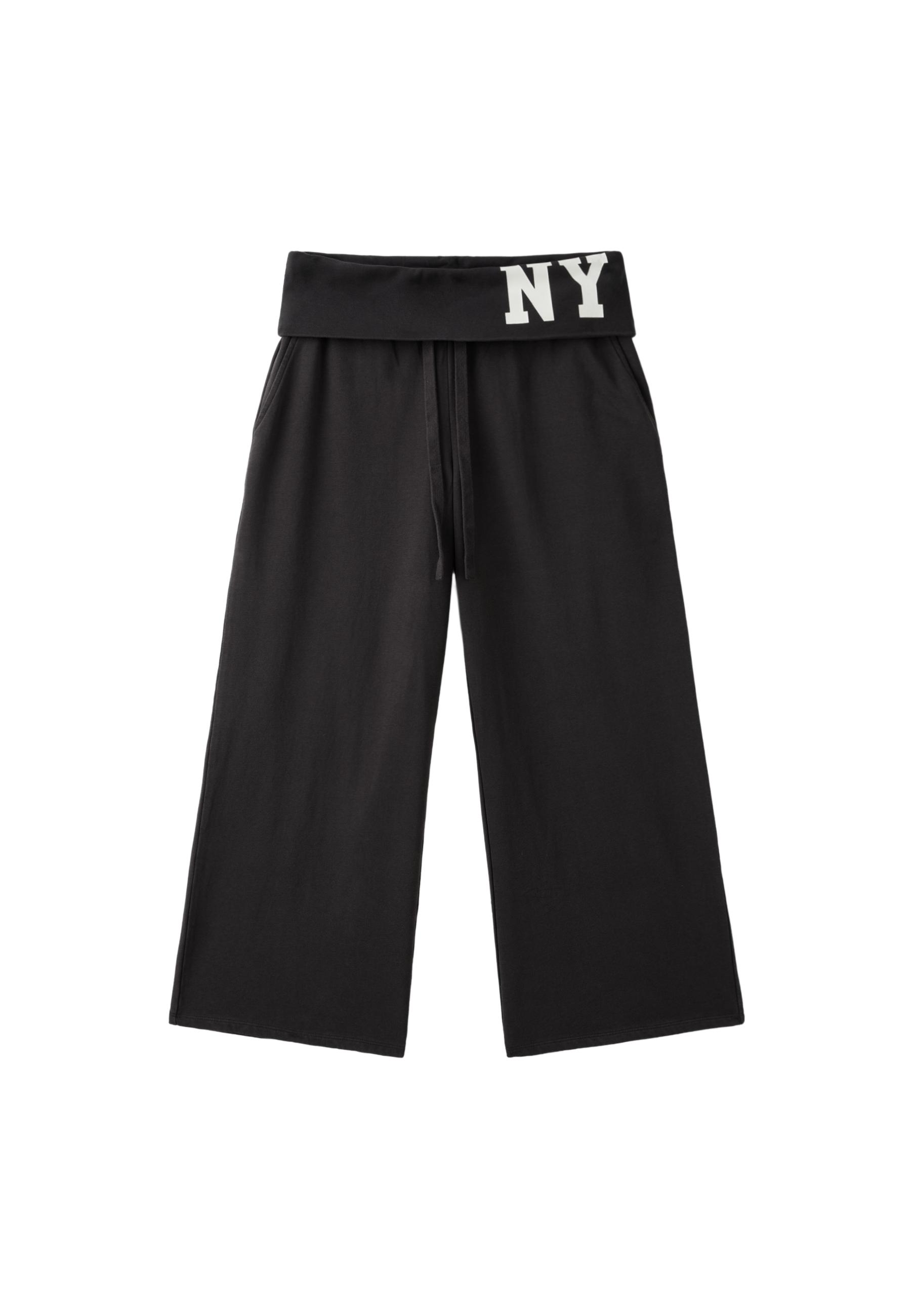 NY garment-washed jogger trousers — Dark grey