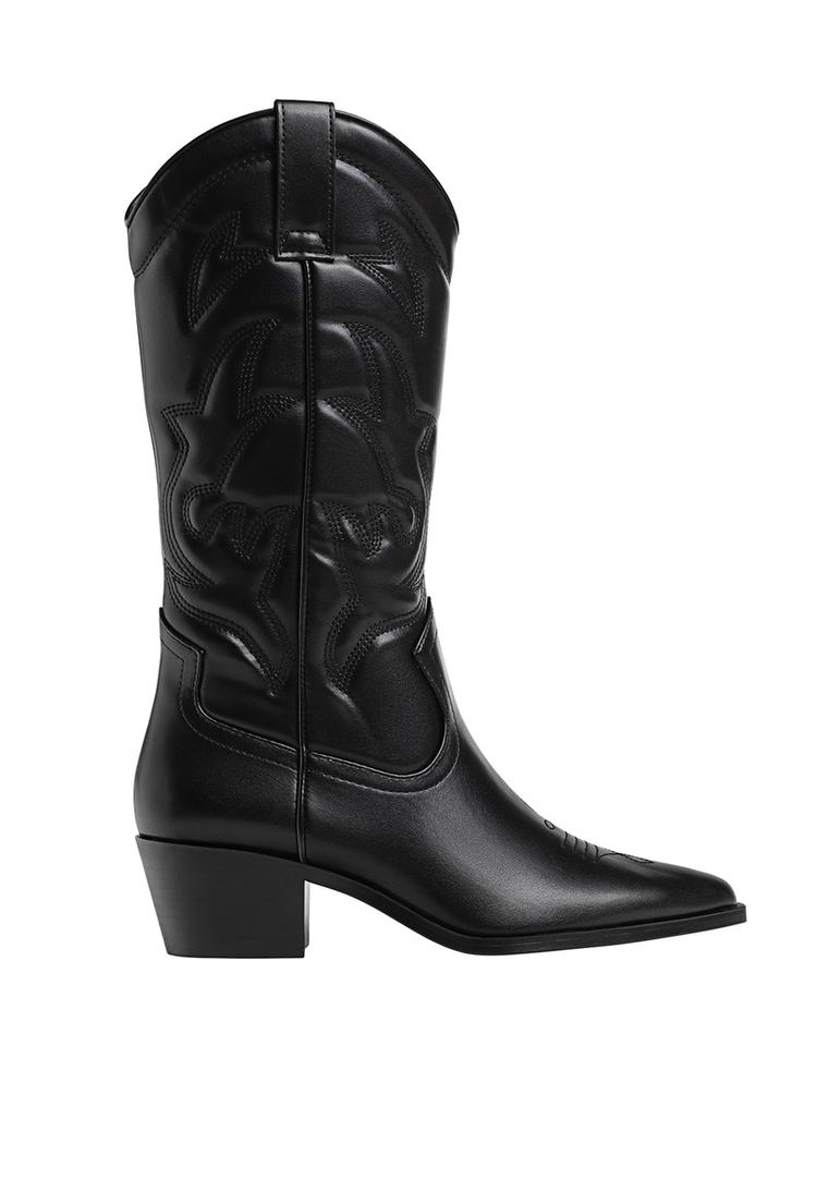 Botas Altas Cowboy Stradivarius Botas Altas Blancas Stradivarius