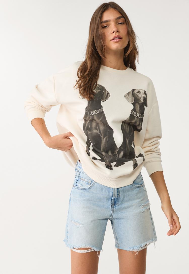 sudadera estampado perros
