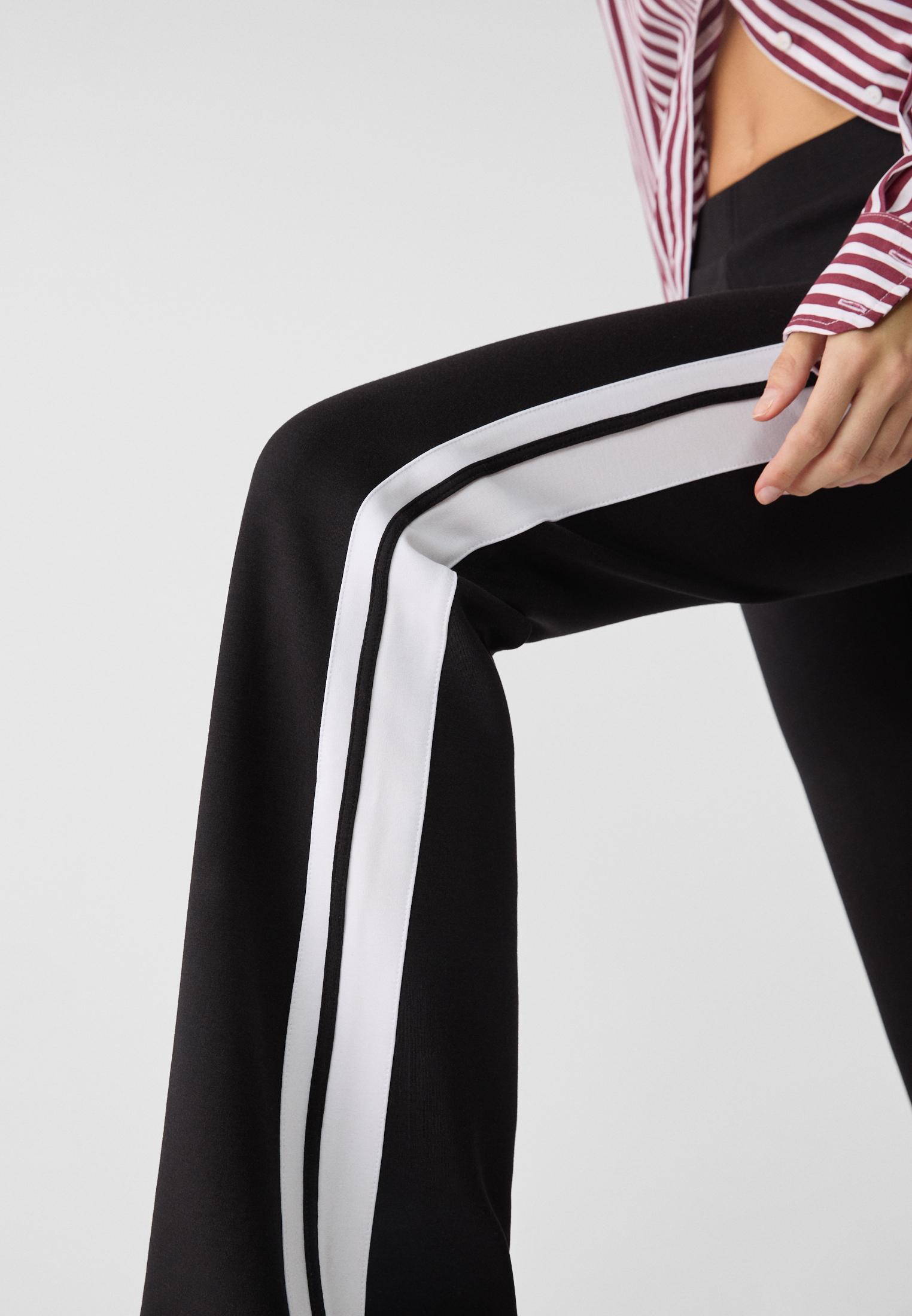 Women's pants fashion with stripe down side