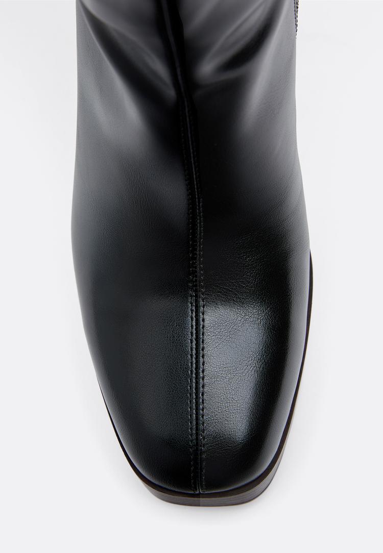 botas altas tacon plataforma