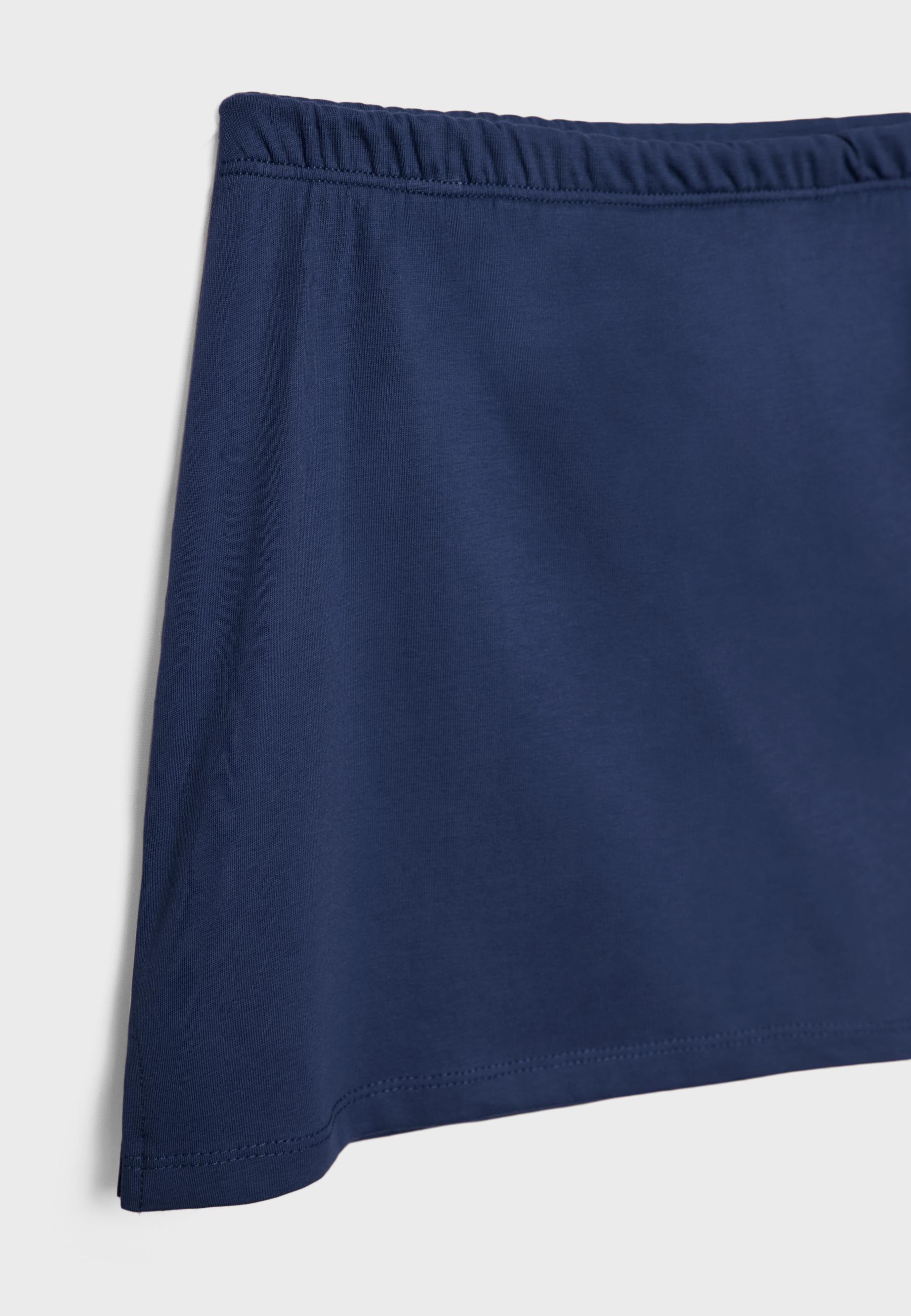 Basic knit skort — Dark blue