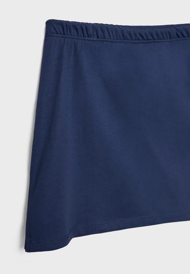 Basic knit skort — Dark blue 8