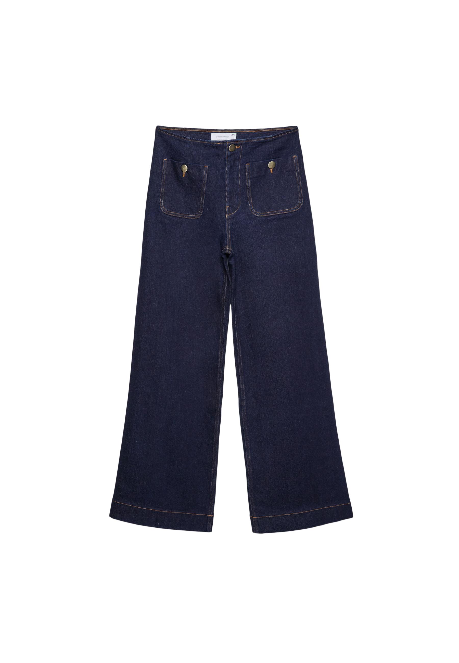 Stradivarius D77 minimal cepli jean görsel 3