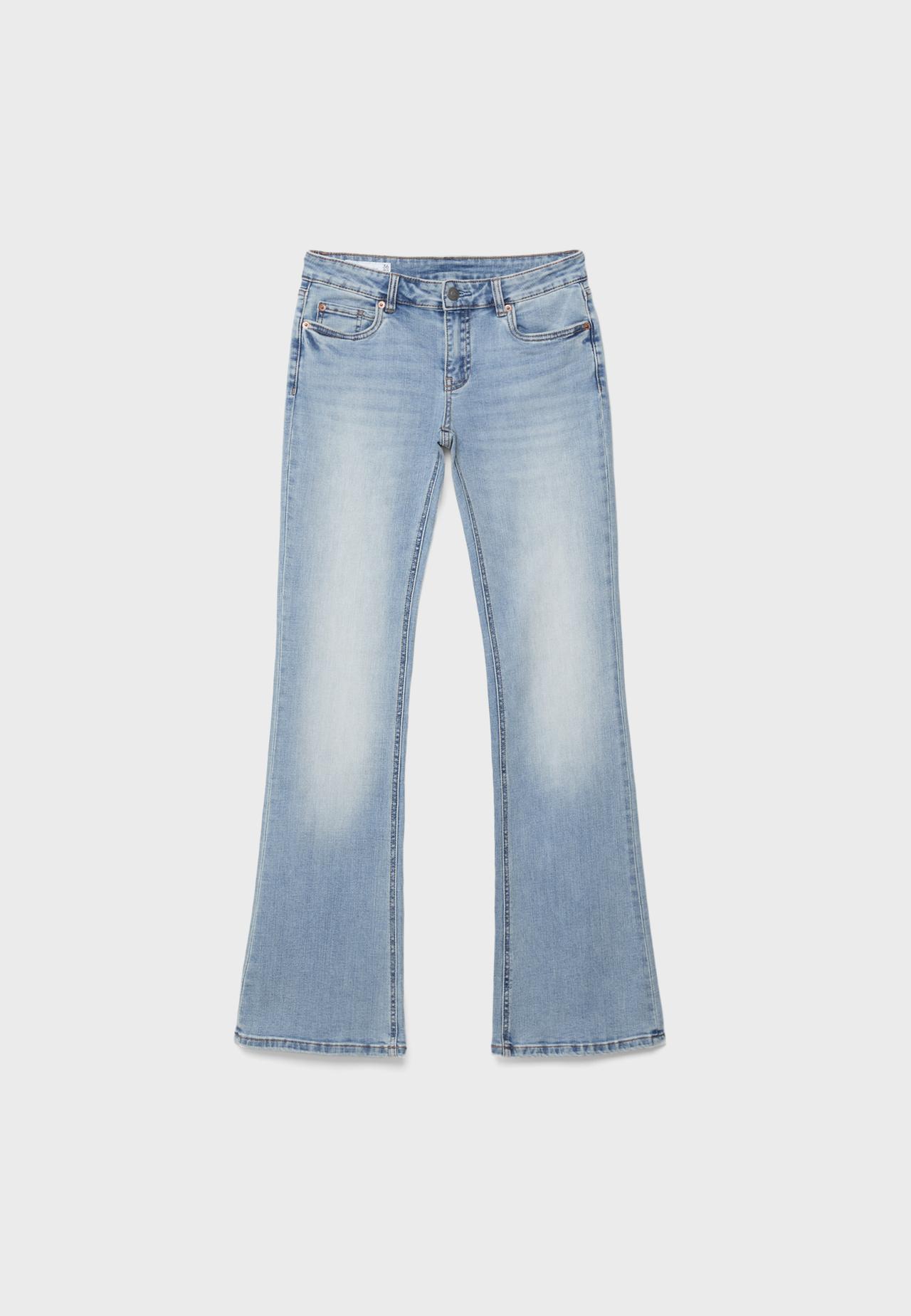 D67 slim fit bootcut jeans — MEDIUM LIGHT BLUE DENIM