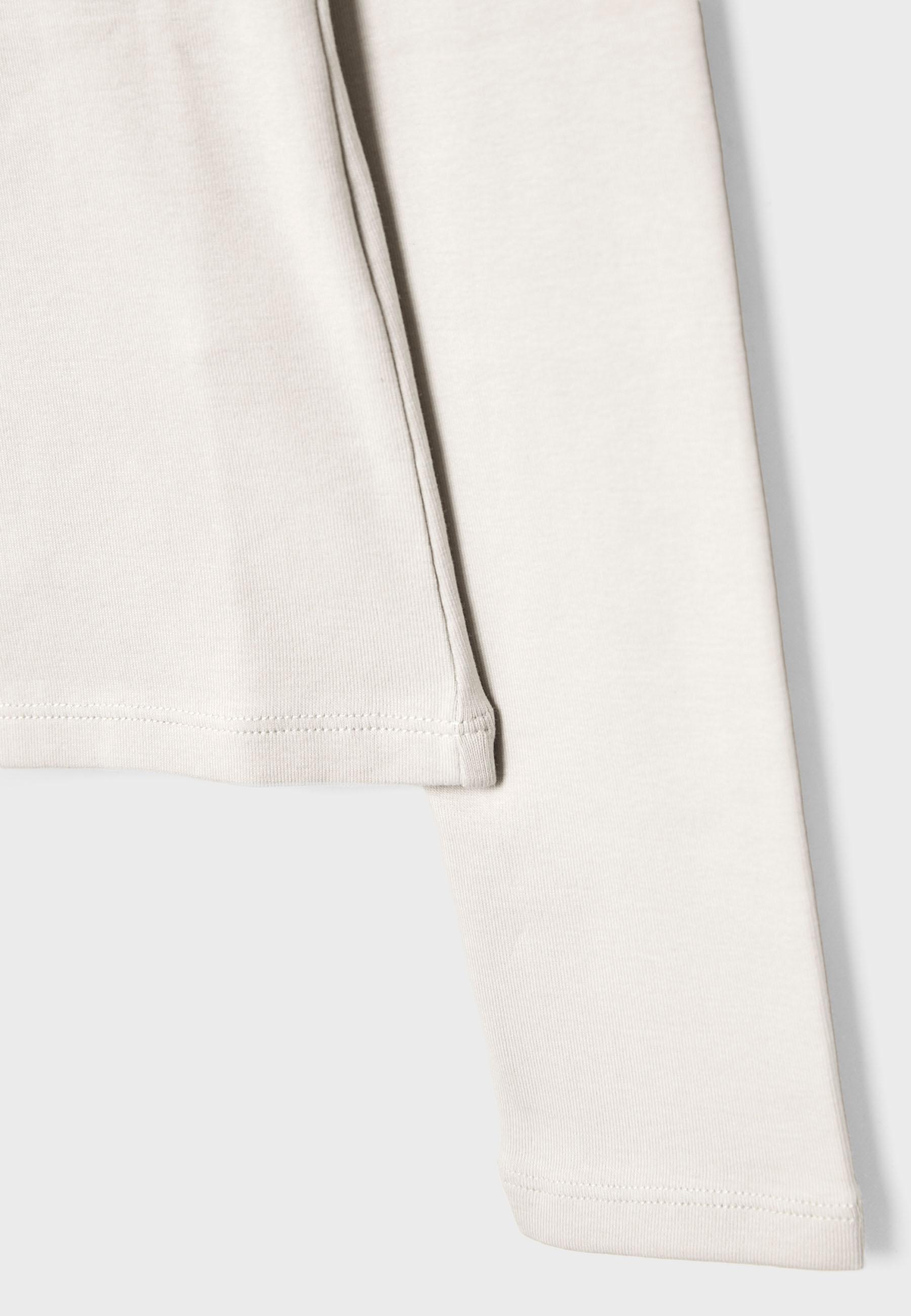 Basic long sleeve T-shirt — Ecru