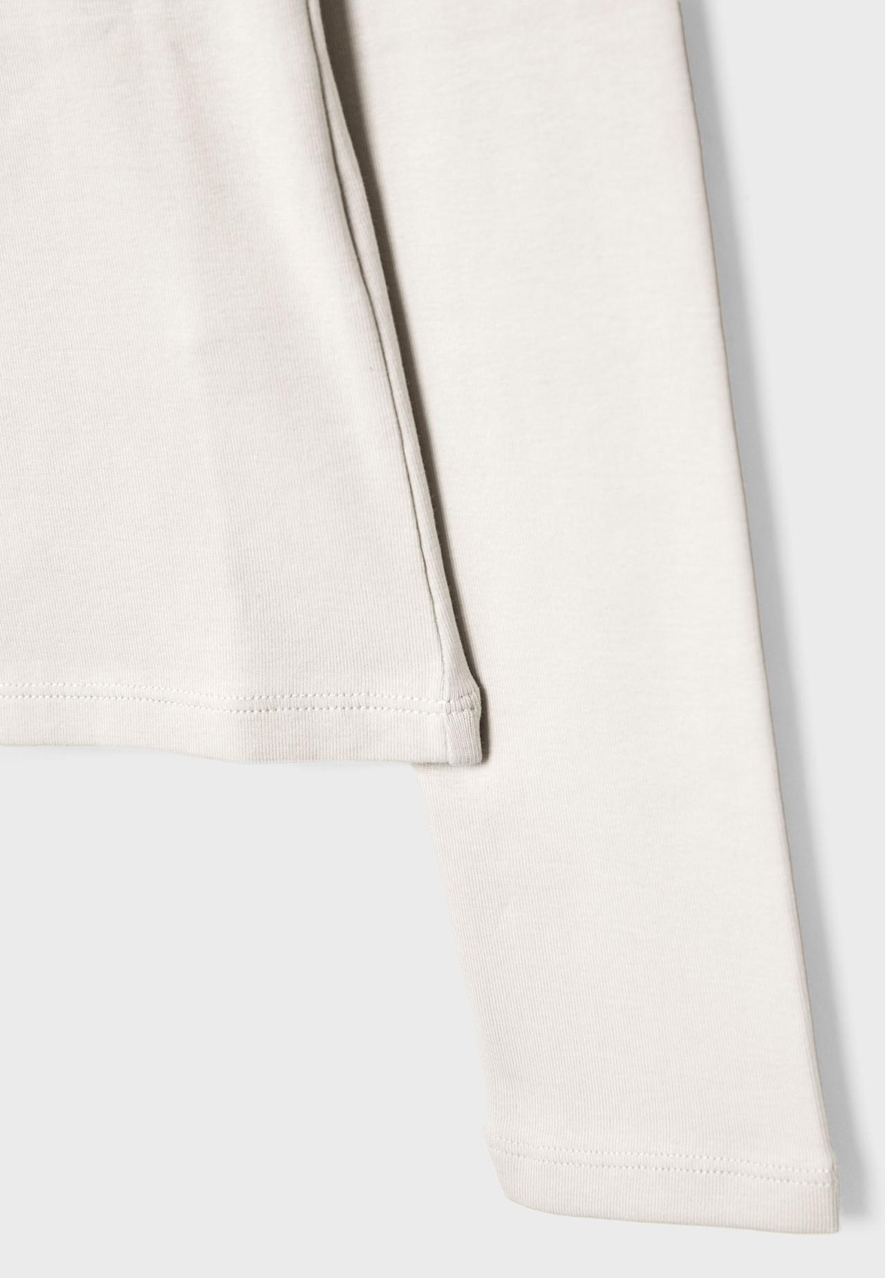 Basic long sleeve T-shirt — Ecru