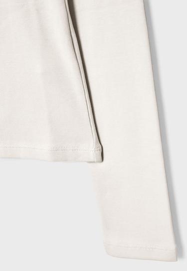 Basic long sleeve T-shirt — Ecru 9