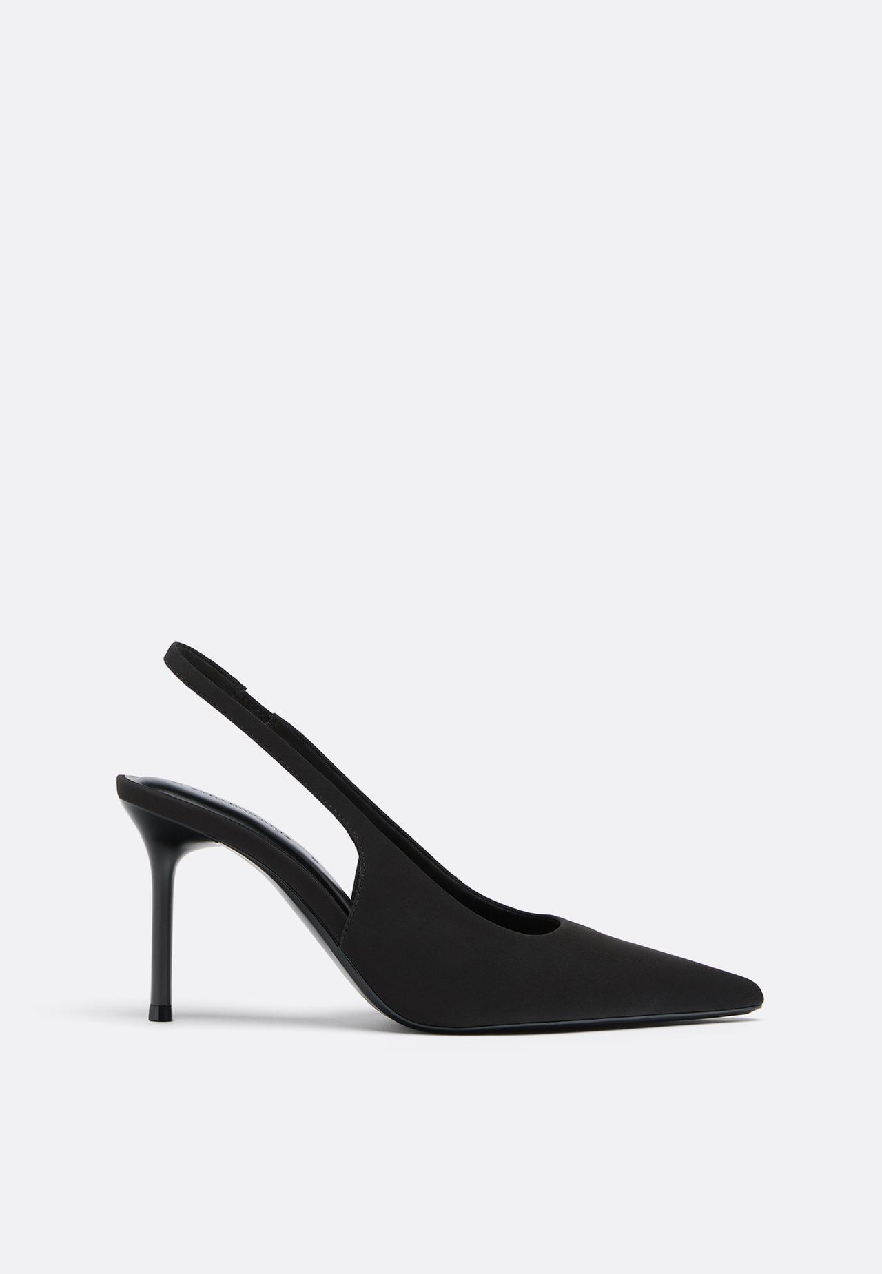 Basic slingback heels — BLACK 