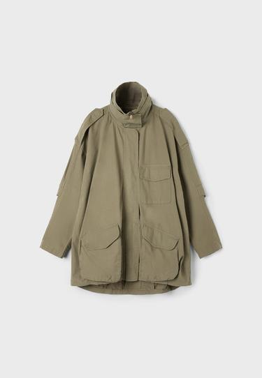 Oversize parka with pockets — Khaki 8
