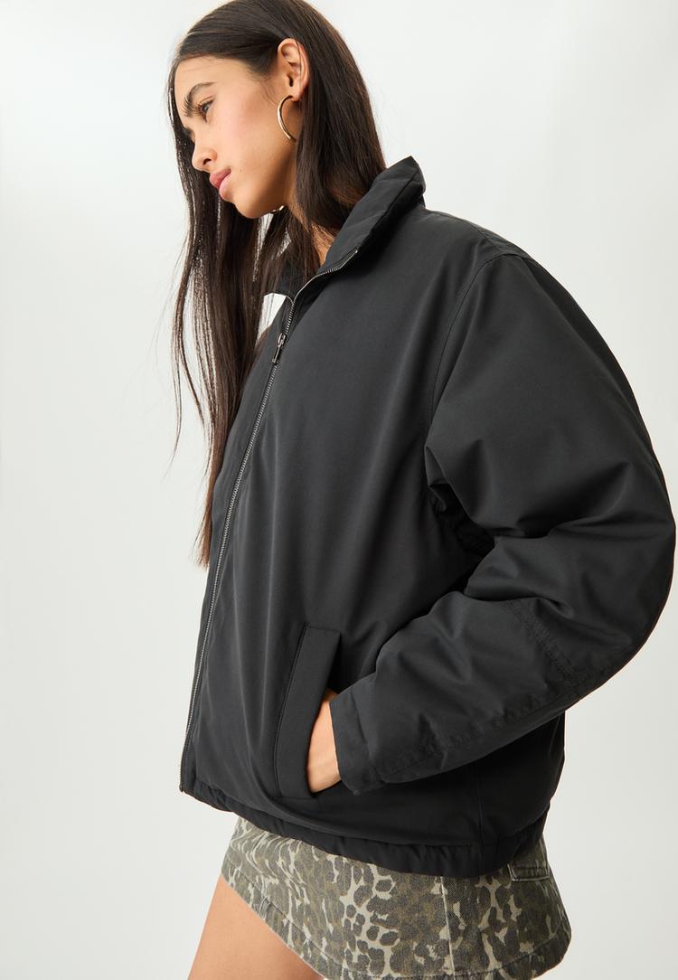 high neck puffer jacket