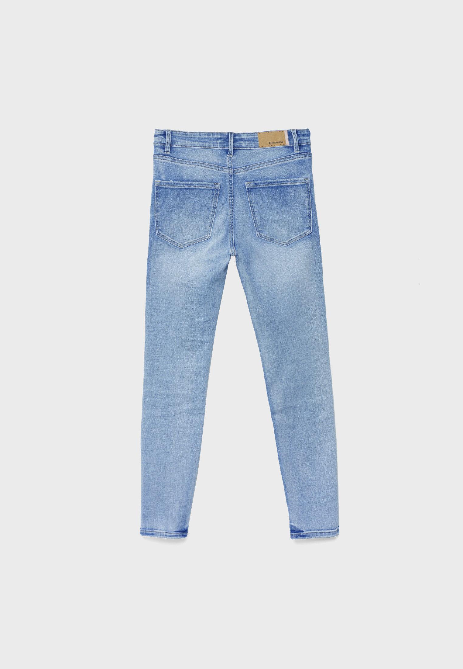D07 High-waist skinny jeans — MEDIUM LIGHT BLUE DENIM