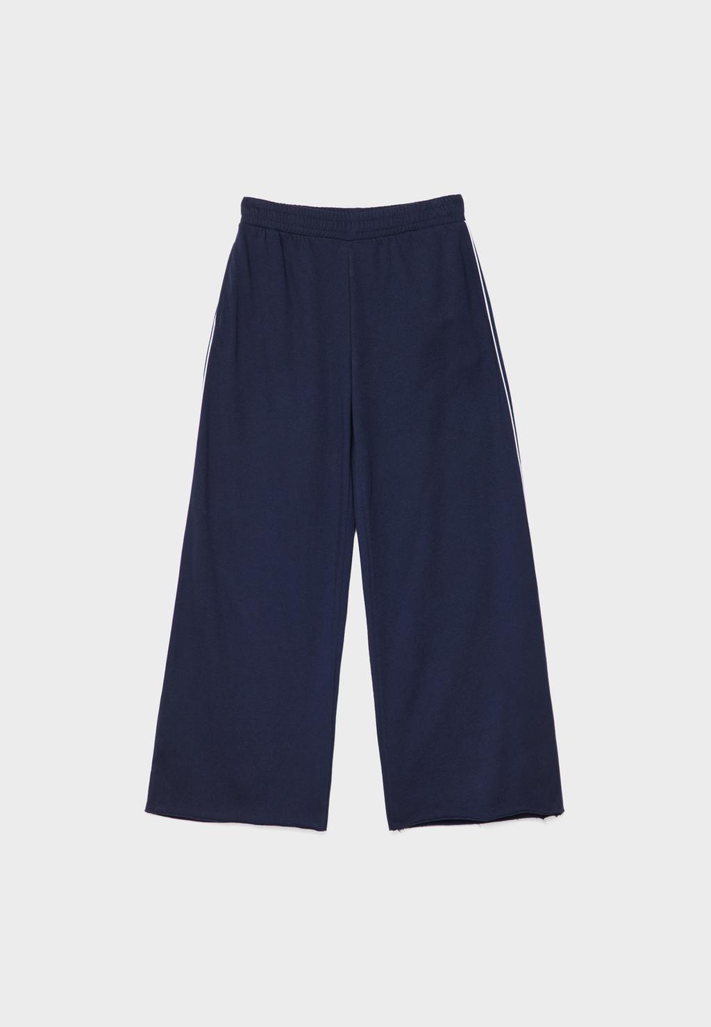 Pantalón felpa wide leg vivo
