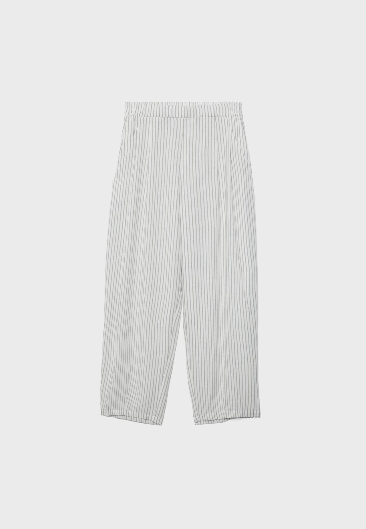 Flowing barrel trousers — Stone