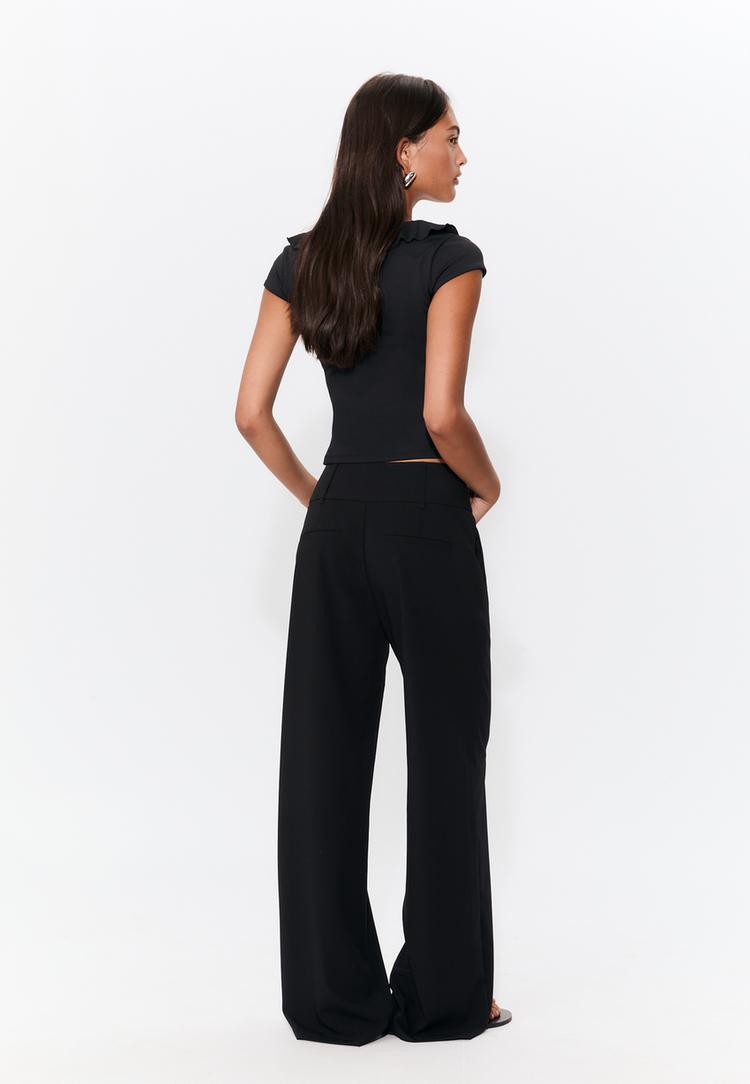 pantalon vestir cinturilla ancha