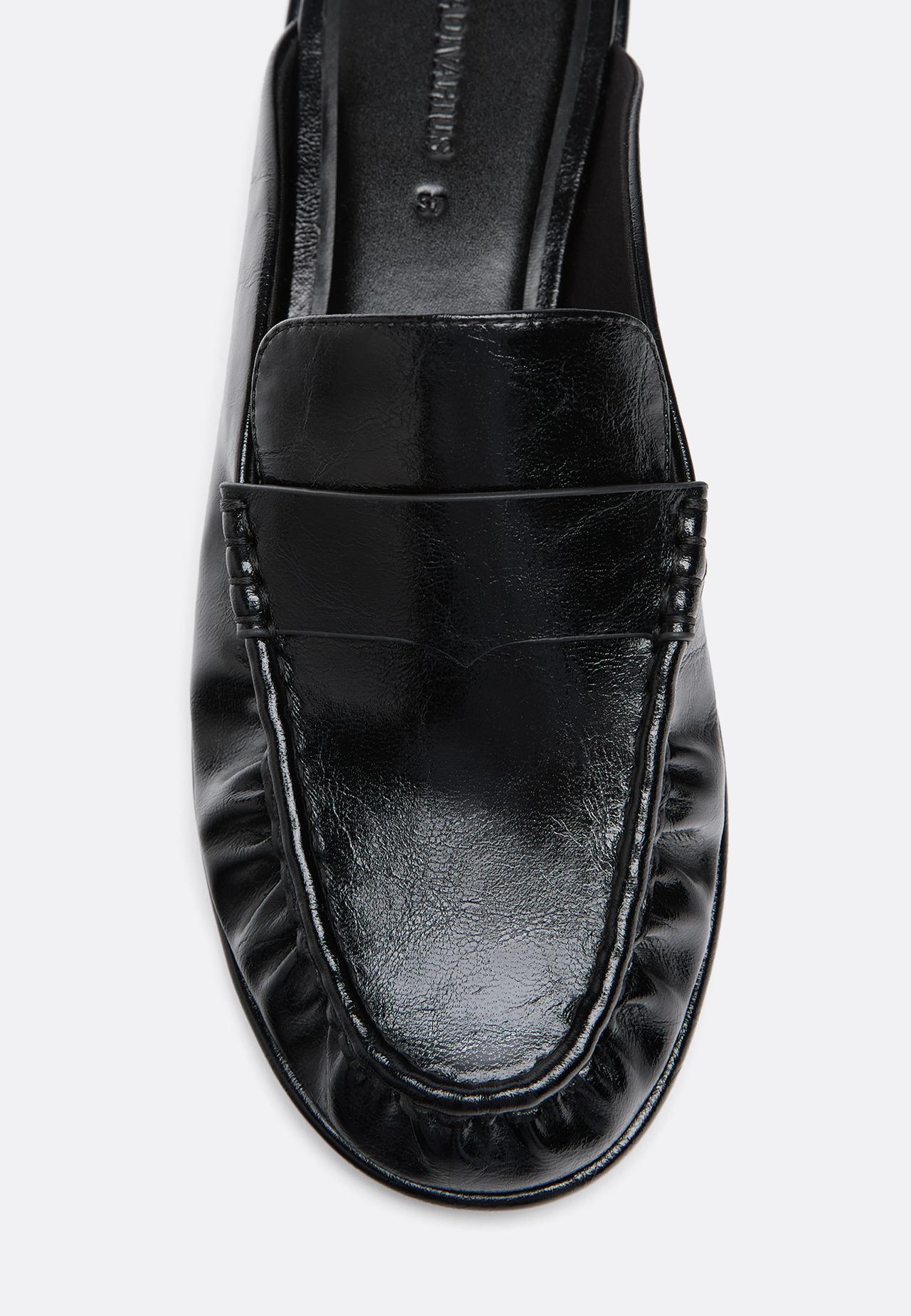 Slingback loafers — BLACK 