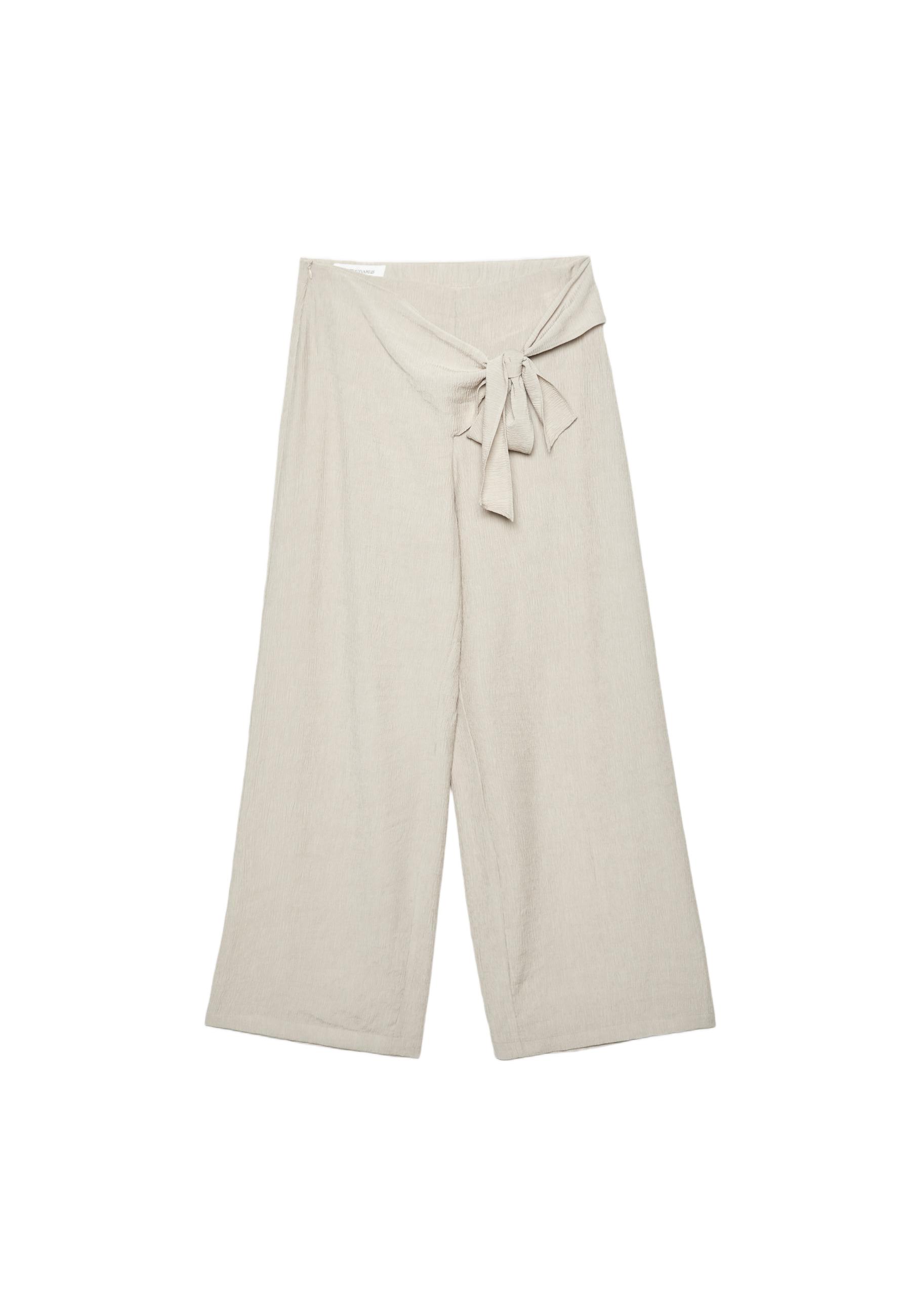 Flowing sarong trousers — Stone