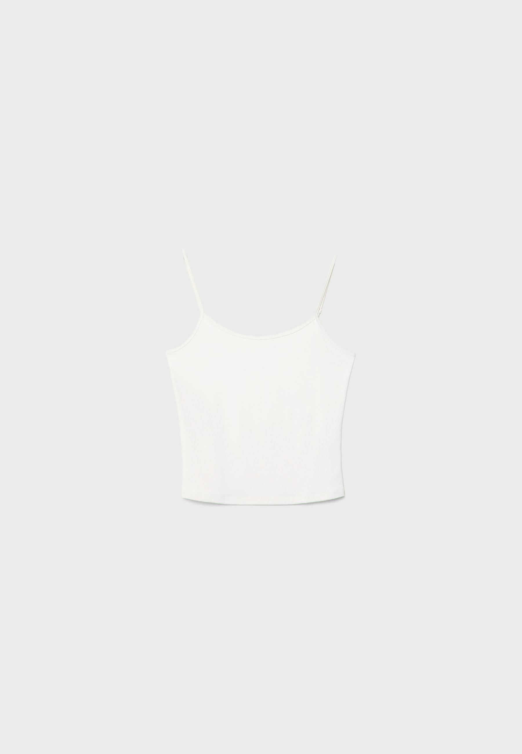 Basic tank top — Ecru