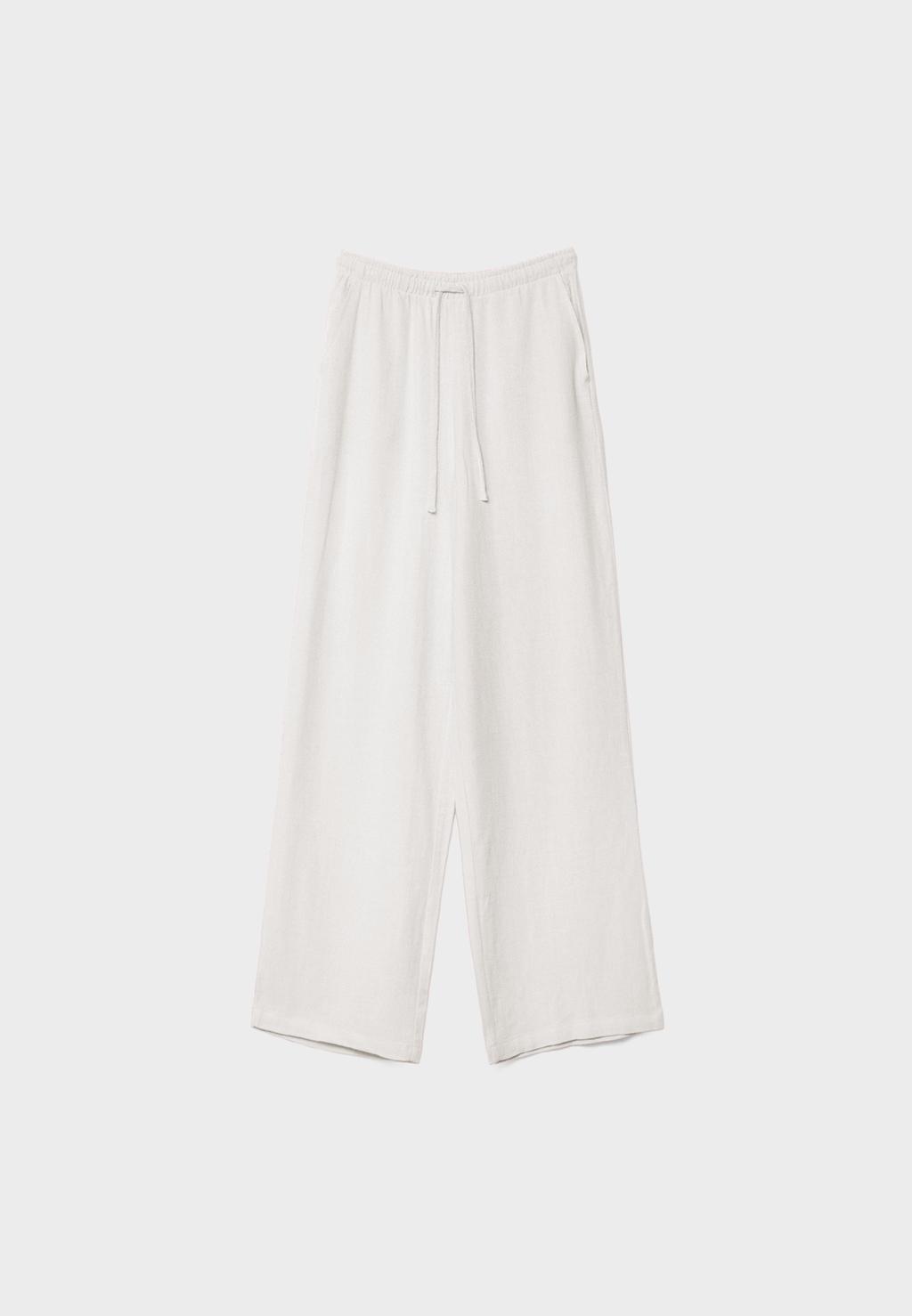 Fließende Hose mit Leinen