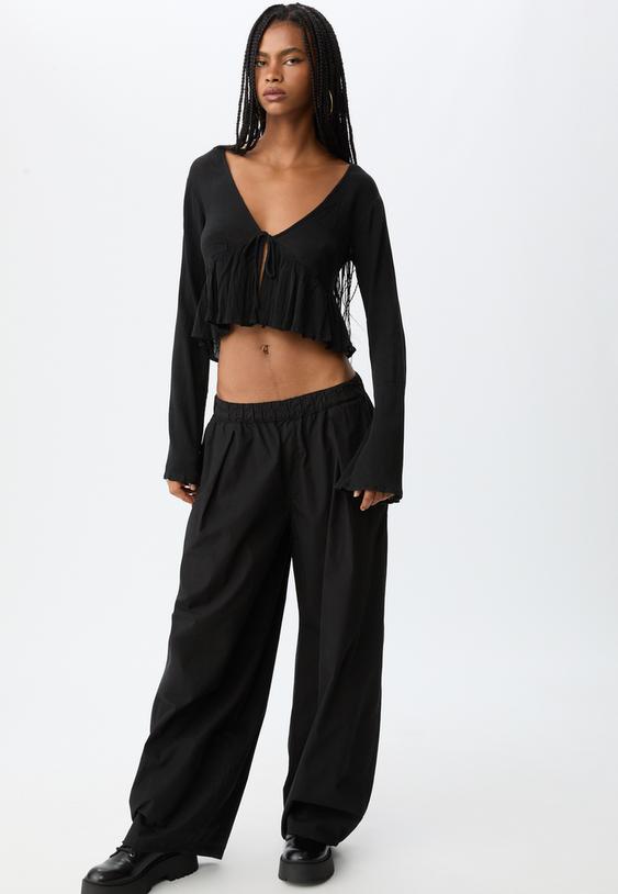 camisa lazada volantes