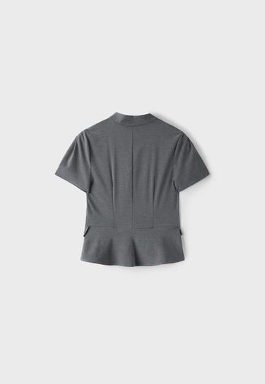Fitted short sleeve shirt — Grey 8