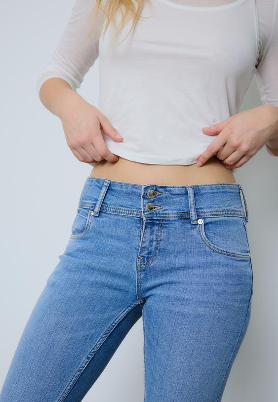 jean slim taille basse